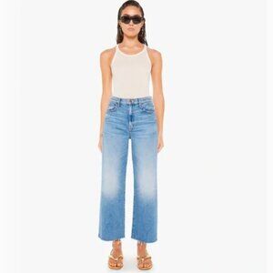 MOTHER The Maven Ankle Fray Wide Leg High Rise Jean in For Sure Size 27